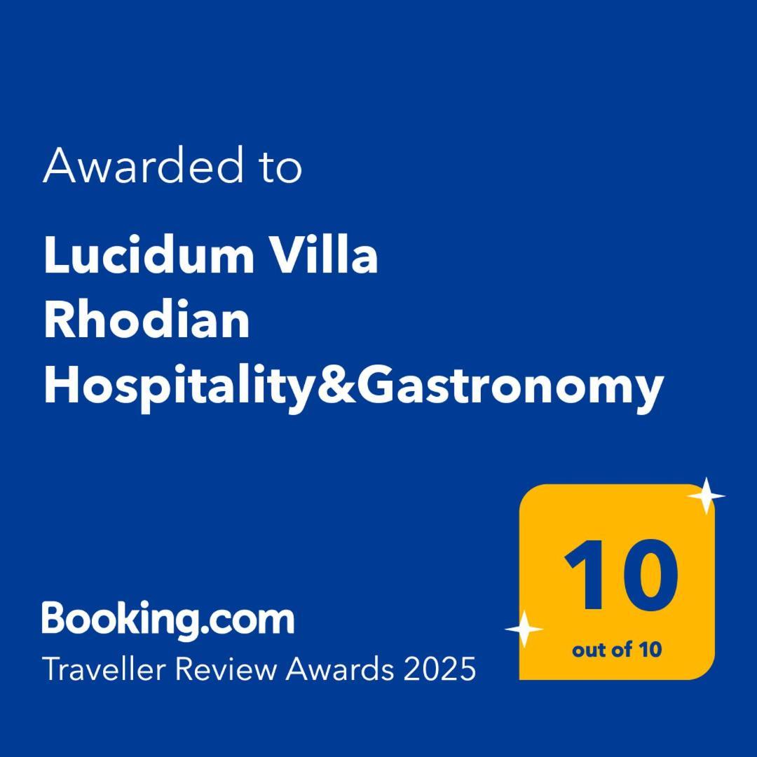 Lucidum Villa Rhodian Hospitality & Gastronomy ファリラキ エクステリア 写真